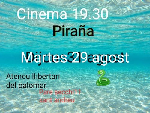 Cinema a l'ateneu PIRAÑA