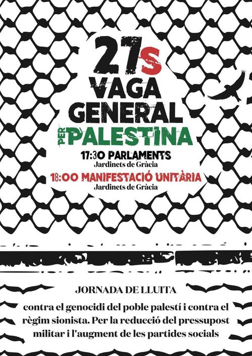 Vaga 27S per Palestina