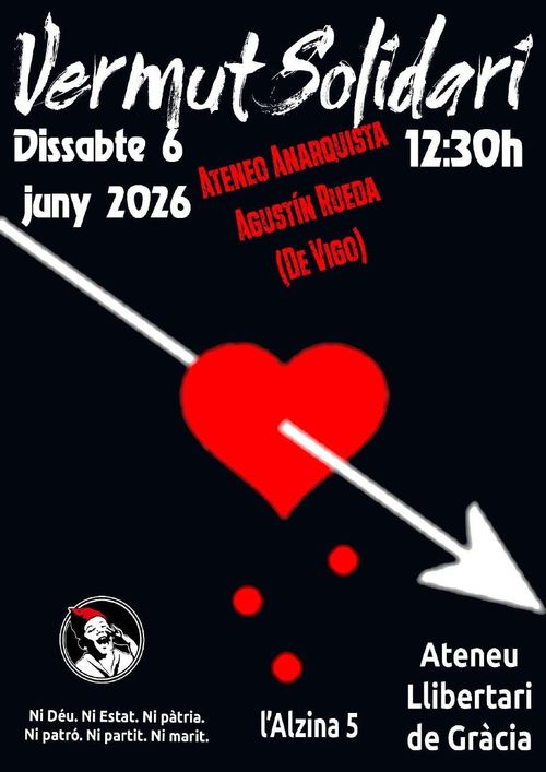 Vermut Solidari per l'Ateneo Anarquista Agustín Rueda de Vigo