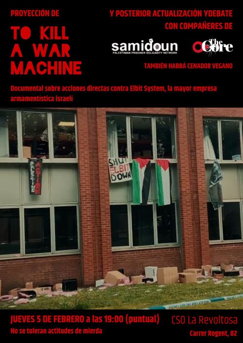 pase documental TO KILL A WAR MACHINE + DISCUSIÓN