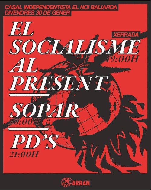 Cafeta + Xerrada d'Arran al Casal: El socialisme al present