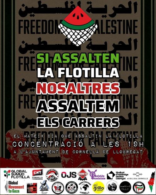 cartell amb més d'una dotzena de coŀlectius de cornellà de llobregat