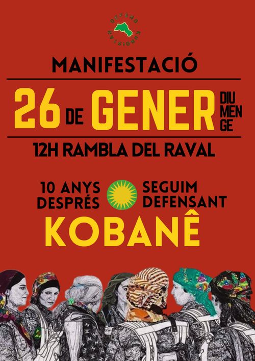 Manifestació - 10 anys alliberament de Kobanê