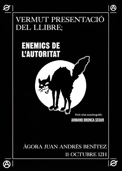 Vermút-Presentació del llibre Enemics de l’autoritat