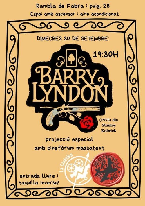 Porc Roig:Barry Lyndon