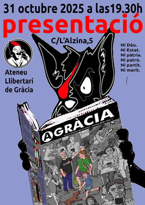 Presentació del nº7 de la revista ⒶGRACIA