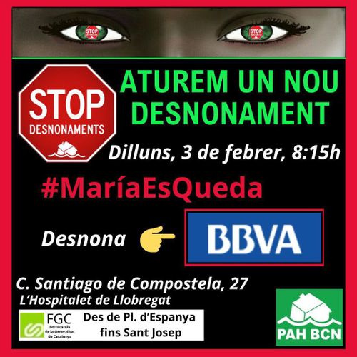 🔉 #AlertaDesnonament 🔉