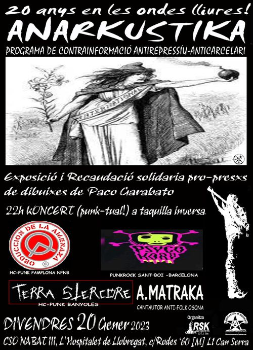 Festa aniversari 20 anys de ANARKUSTIKA en las ones lliures