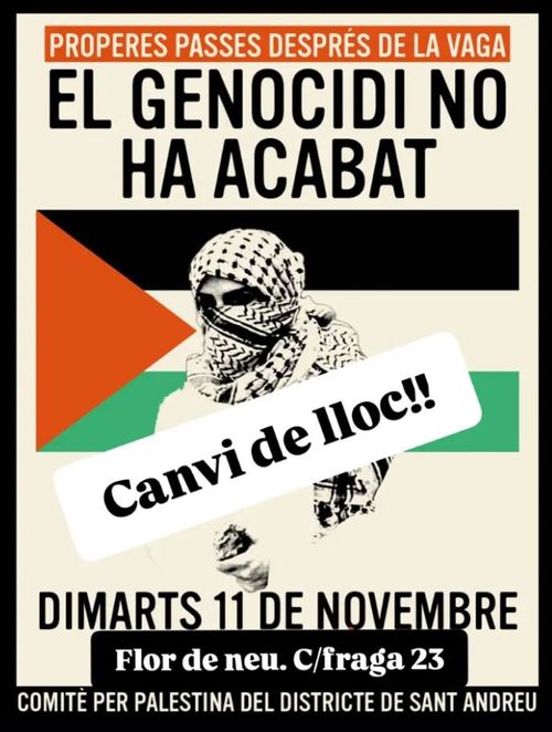 11/11/25 Assemblea de valoració del Comitè per Palestina del districte de Sant Andreu