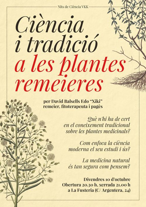 Nits de Ciència a VKK: Ciència i la tradició a les plantes remeieres