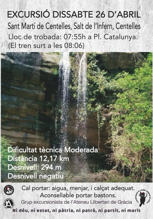 sortida a st.Martí de Centelles - Salt de l'Infern - Centelles