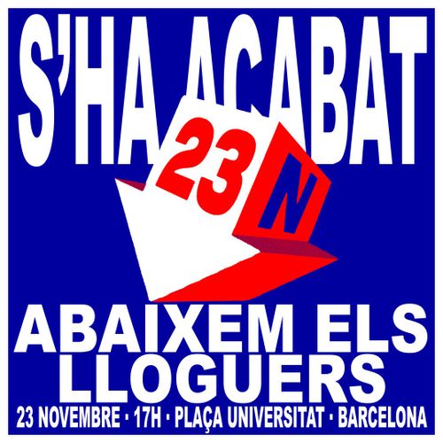 Manifestació abaixem els lloguers