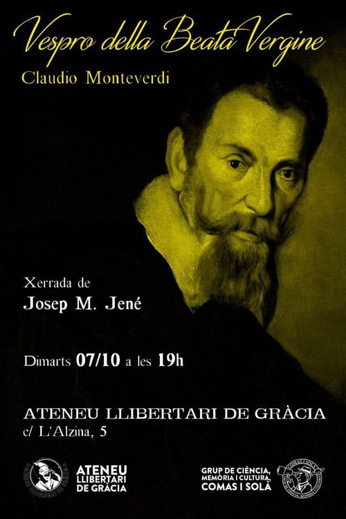 Xerrada i audicions d'òpera: VESPRO DELLA BEATA VERGINE de Claudio Monteverdi