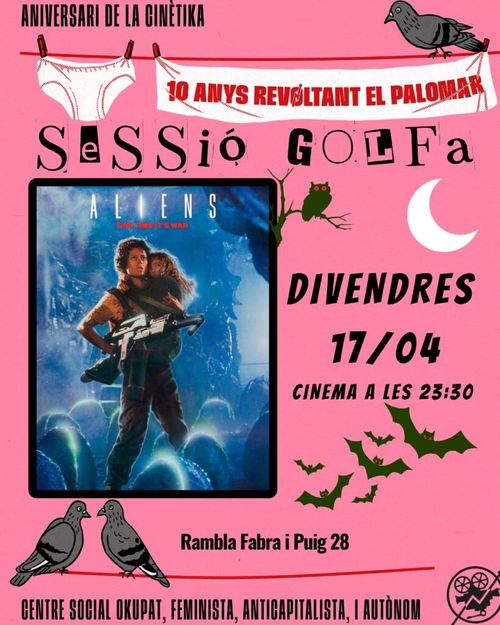 Sessions Golfes de La Cinètika projectarem Aliens, Dir: James Cameron, VOSE (1986) 