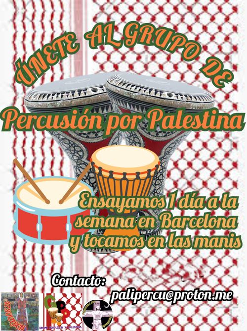 Grupo de percusión por Palestina 