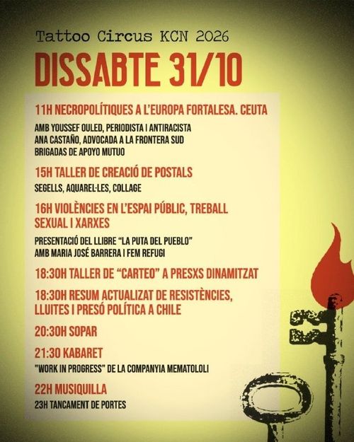 TATTOO CIRCUS DISSABTE