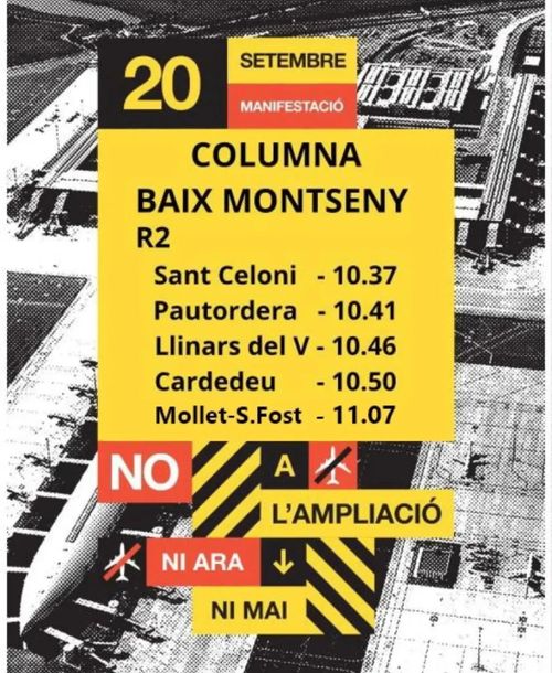 NO A L'AMPLIACIÓ NI ARA NI MAI - COLUMNA BAIX MONTSENY
