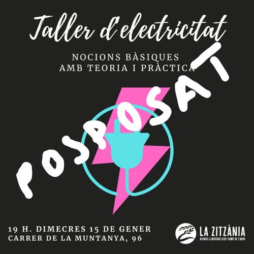 Taller d'electricitat a La Zitzània