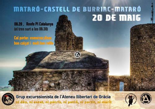 Excursió, Mataró-Castell de Burriac-Mataró