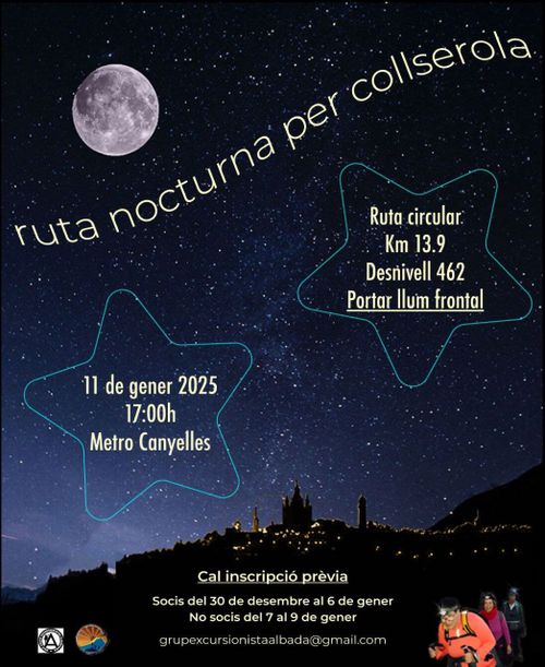 Ruta nocturna a Collserola