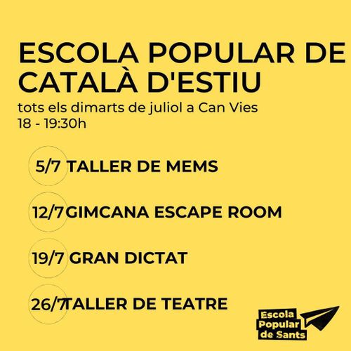 Escola de Català D'Estiu: Taller de mems