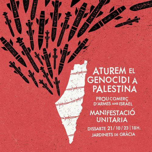 Manifestació unitària contra el Genocidi a Palestina