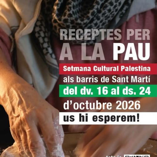 Receptes per la pau. Setmana Cultural Palestina 