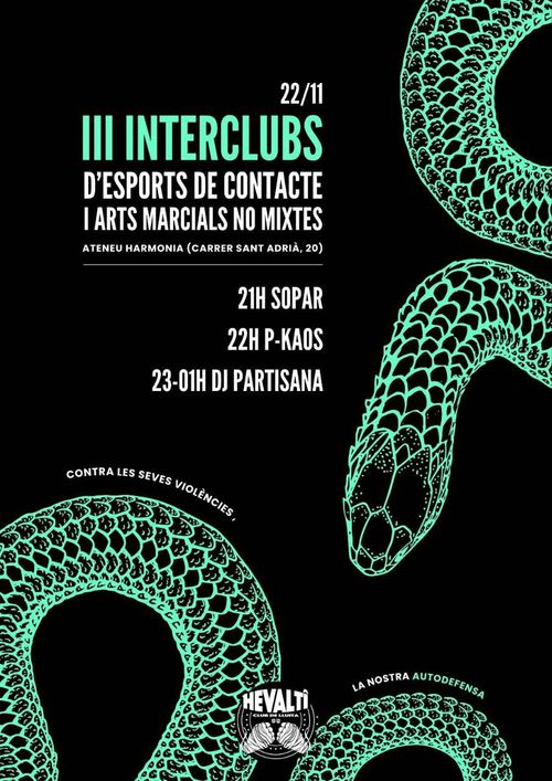 Cartell III Interclubs d'esports de contacte i arts marcials no mixtes
(Contigut a la descripció)