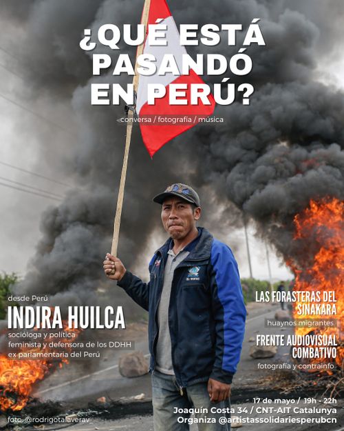 ¿Qué está pasando en Perú? Conversatorio con Indira Huilca 