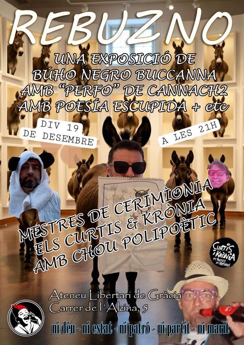 exposició REBUZNO de Búho Negro Buccanna