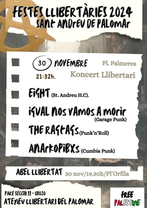 Koncert Llibertari, Festes Llibertàries st.Andreu del Palomar