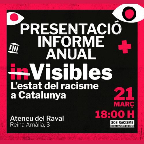 Presentació informe anual inVisibles. L'estat del racisme a Catalunya