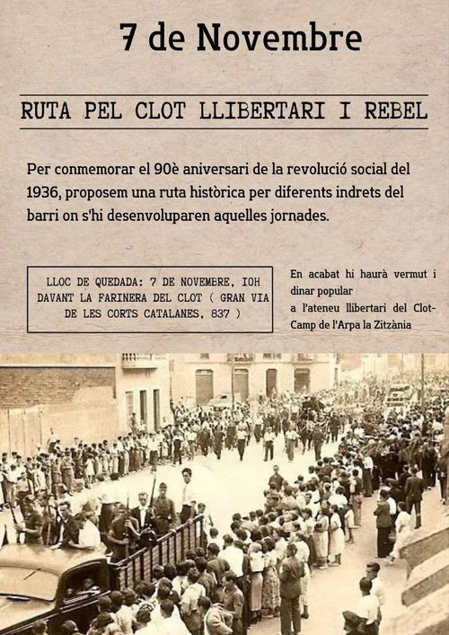 Ruta pel Clot llibertari i rebel