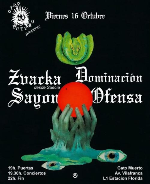 Concert punk: Zvacka, Dominación, Sayon i Ofensa