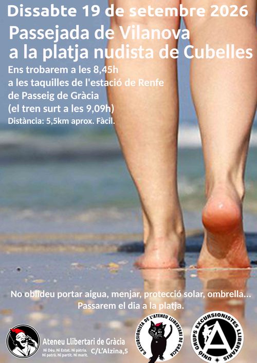 ⛱️​Passejada de Vilanova a la platja nudista de Cubelles