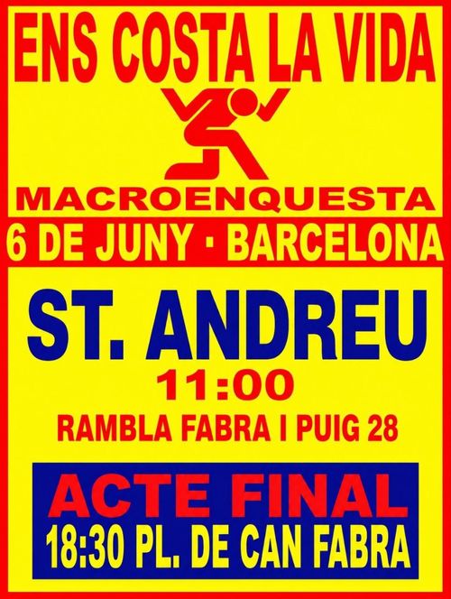 6J A Sant Andreu també diem prou: ens costa la vida!