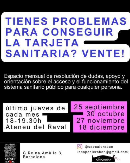 Apoyo para conseguir tarjeta sanitaria