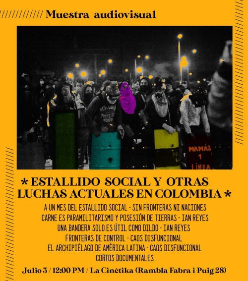 Muestra audiovisual: Estallido social en Colombia