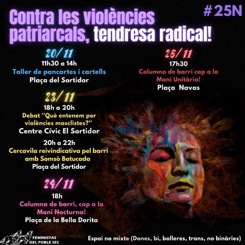 25N - Columna del Poble-Sec a la Mani Nocturna