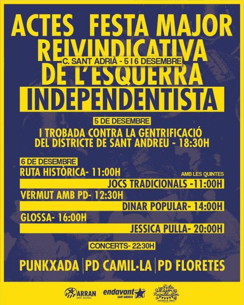 Actes de l'Esquerra Independentista a la FMR 2025 el 5D i el 6D
