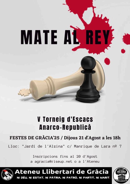 ♟️ "Mate al rey" V Torneig d'escacs