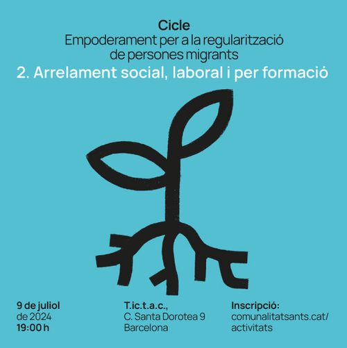 Taller formatiu de regularització per arrelament social, laboral o per formació