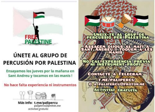 Grup de percussió per Palestina 