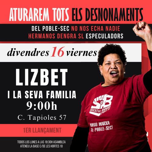 Aturem el desnonament de la Lisbeth