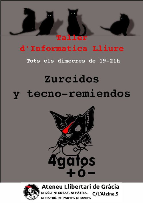 Taller d'informàtica lliure "4 gatos"