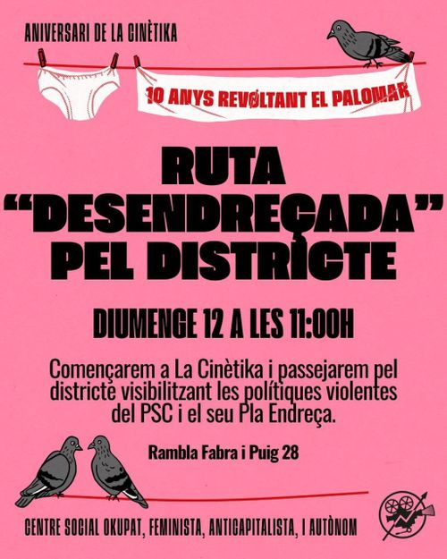 Ruta desendreçada antigentrificadora pel districte