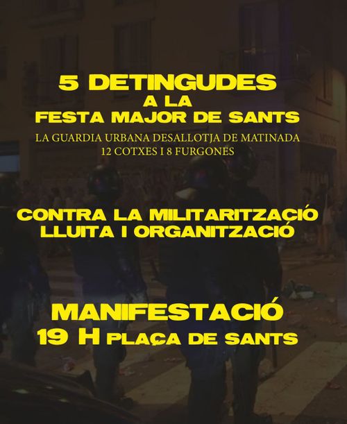 Cartell suport a les detingudes