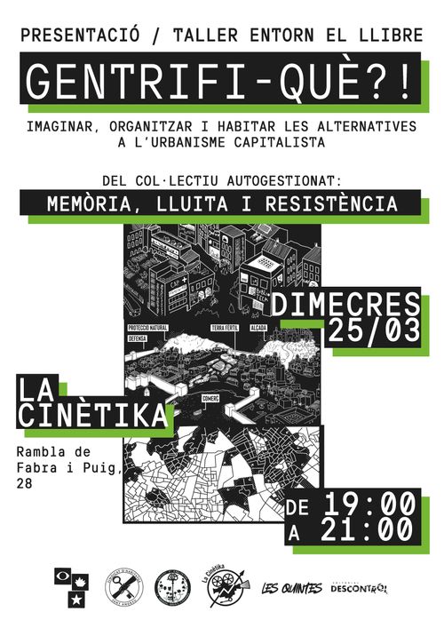 Presentació/Taller entorn el llibre "Gentrifi... què?!"