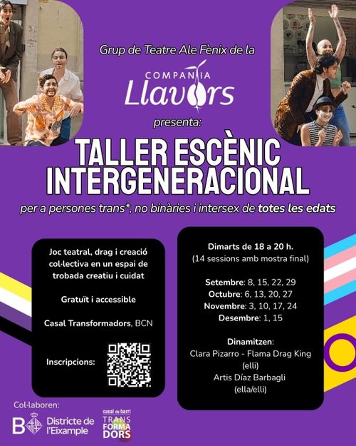 Taller Escènic Intergeneracional per a persones trans, nb i intersex