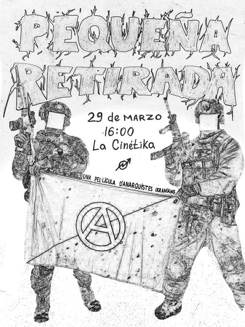 la proyección de la película “Pequeña retirada”, realizada por un antifascista ucraniano